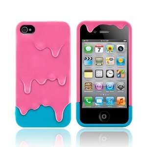  For Apple iPhone 4S 4 Pink Baby Blue OEM SwitchEasy Melt 