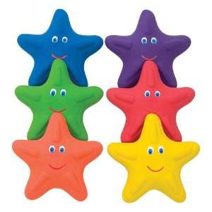   Color My Class Rubber Critters  Starfish Set of 6