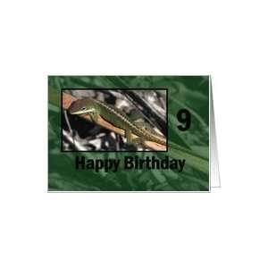  Garden Lizard ~ Birthday 9 yr old Card Toys & Games