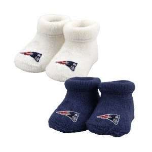  New England Patriots Navy Blue & White Infant 2 Pack 