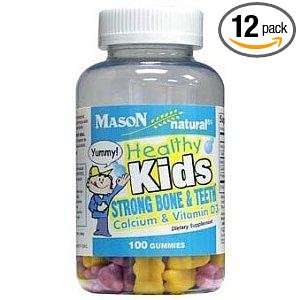  Mason Healthy Kids Strong Bone & Teeth Calcium/Vitamin D3 
