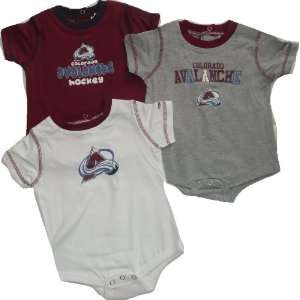   : Colorado Avalanche 3pc Onesie / Creeper Baby Infant 12 Months: Baby