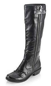 MIA Tall Ruched Riding Style Boots in Black, Brown, Tan & Natural 