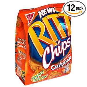 Ritz Chips, Cheddar, 9 Ounce Bags (Pack Grocery & Gourmet Food
