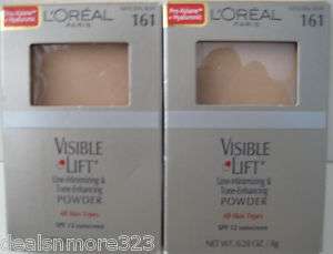 OREAL Visible LIFT line minimizing SPF12 Powder #161 NATURAL BUFF 