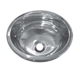 Opella 17186 Oval 18 x 13 Bar Sink Finish Polished Stainless Steel