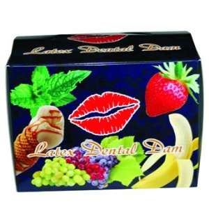  100 pcs Strawberry Flavors Dental Dams case of 1 Display 