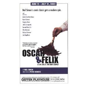    Oscar and Felix Poster Broadway Theater Play 27x40
