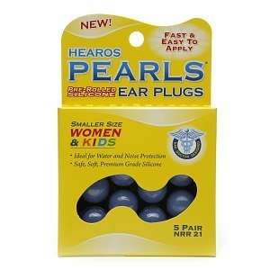  Hearos Pearls Ear Plugs   Pre Rolled Silicone, Smaller 