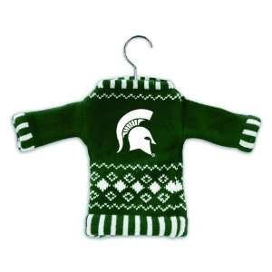 Pack of 4 NCAA Michigan State Spartans Sweater Christmas Ornaments on 