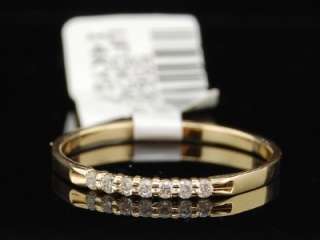   GOLD DIAMOND WEDDING ENGAGEMENT BAND BRIDAL ANNIVERSARY RING  