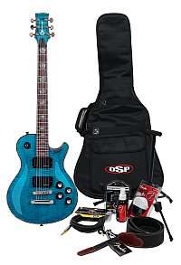   blue smear charvel desolation ds 1 st guitar with stand gig bag