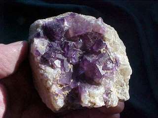 Purple FLUORITE CRYSTALS CALCITE Eureka Mine KY   