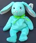Ty Stuffed Animal Plush Neon Green Rabbit  Clean and 