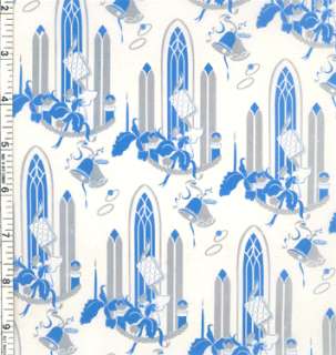 Vintage GIFT WRAP Wrapping Paper WEDDING Church Windows  