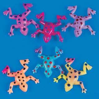   these make great favors pinata fillers each brightly colored frog
