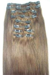 Remy 20 10pcs 180g HUMAN HAIR CLIP IN EXTENSION 7 More Color 