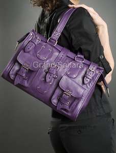 100% Genuine Leather bag buckle Tote Handmade g81  