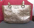   COACH Gallery Silver/Pewter Leather EW Tote 16565   MSRP $328  