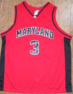 Maryland Terrapins NCAA Basketball Swingman Jersey sz XL  