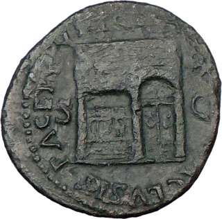 NERO 65AD Genuine Authentic Ancient Roman Coin Rare Temple of Janus 