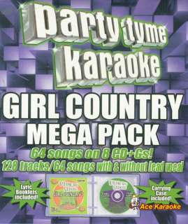 Party Tyme Karaoke Songs CDG   Girl Country Mega Pack  