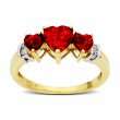 JCPenney   Clearance! Lab Created Ruby Heart Ring customer reviews 