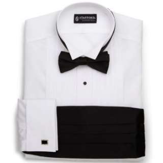    Stafford® Essentials 4 Piece Tuxedo Shirt Set customer 