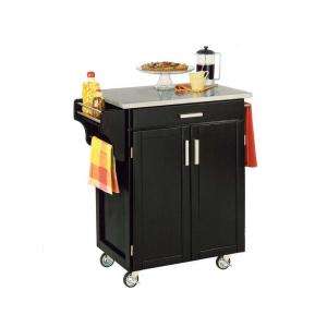Home Styles Black Create a Cart With Stainless Top (9001 0042) from 