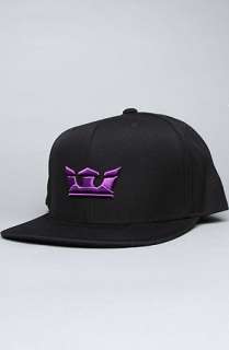 SUPRA The Icon Starter Snapback Hat in Black Purple  Karmaloop 