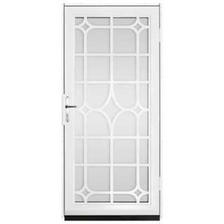 Unique Home Designs Lexington 36 In. X 80 In. White Security Door With 