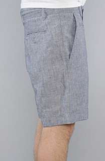 Civil The Thomas Walk Shorts in Blue Linen  Karmaloop   Global 