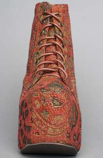 Jeffrey Campbell The Lita Shoe in Burgundy Tapestry  Karmaloop 