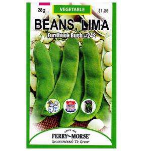 Ferry Morse Lima Bean Fordhook Bush #232 Seed 1434 