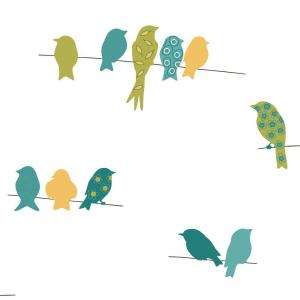 York Wallcoverings 56 sq. ft. Bird On A Wire Wallpaper KB8539 at The 