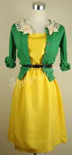 NEW $138 Anthropologie Maeve Beginnings Yellow Silk Dress S M Must 