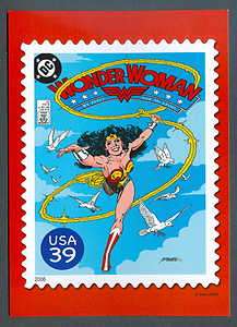 Wonder Woman USPS 39c Stamp DC Comics Heroes Postcard Comic #22  