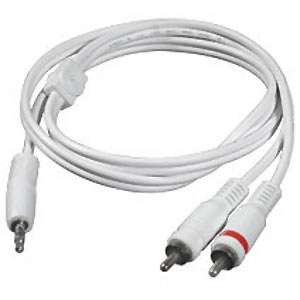 Cables To Go 6 Foot Y Adapter 3.5mm Male Plug to 2 Channel RCA Male 