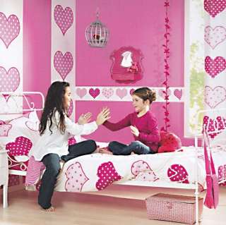 Tapete Happy Kinder Kinderzimmer Rosa Pink Streifen  
