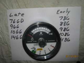 IH Farmall Tachometer Knob Style Late 66 Early 86  