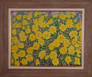 TOMMY MACAIONE ORIGINAL OIL   YELLOW ROSES  