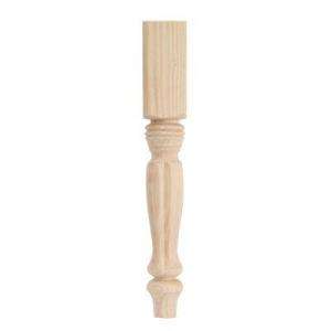 Waddell 27 in. Country French Ash Table Leg 2828 at The Home Depot