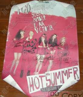 1st Album Repackage HOT SUMMER Autographed Poster  