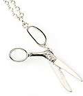 scissors hair stylist hair dresser necklace silver tone expedited 
