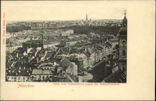 MUNCHEN MUNICH GERMANY Panoramic View c1905 Postcard  