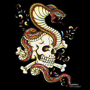 Skull Totenkopf Oldschool Tattoo Girl Damen Shirt *7189  