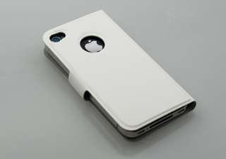 Apple iPhone 4S G Leder Tasche Flip Case Etui Table Talk  