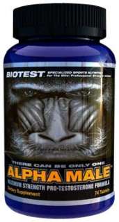 Alpha Male 74 tablets by BioTest // EXP JAN 2013  