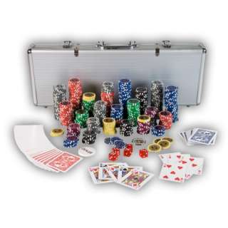 Pokerkoffer Pokerset Poker Set Laser Pokerchips 500 Chips Alu Koffer 