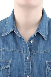   Damen Jeansbluse Bluse Hemd Jeanshemd Damenhemd Diana Stone  